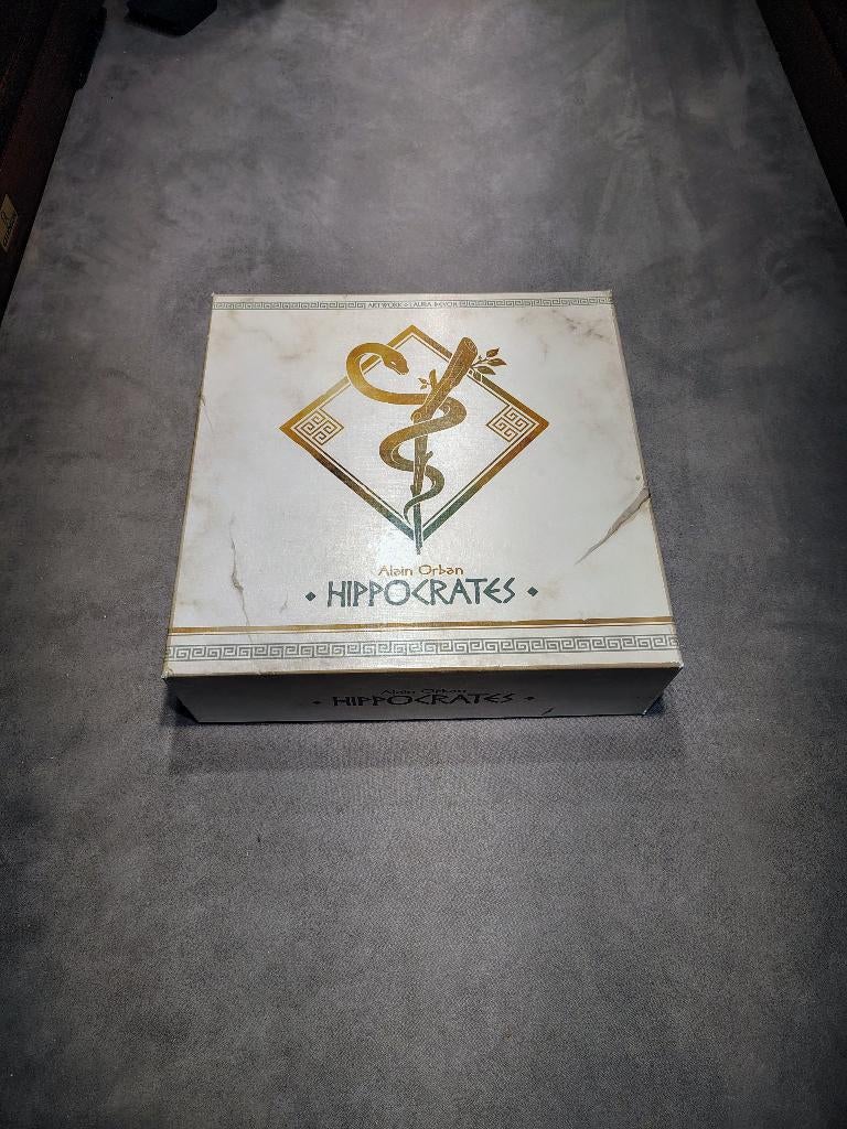 Hippocrates deluxe + agora uitbreiding, Een of twee spelers, Ophalen of Verzenden, Gebruikt, Game Brewer
