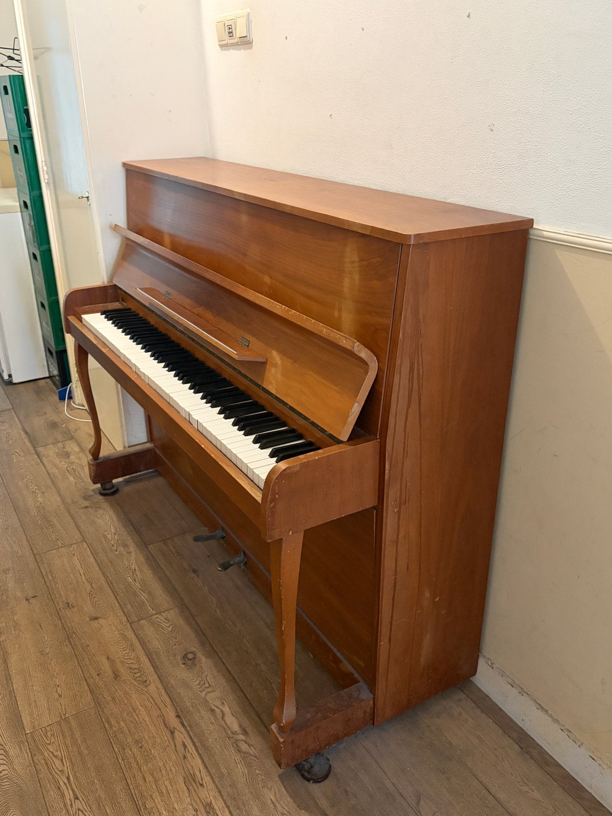 Piano van Fuchs & Möhr, Muziek en Instrumenten, Piano's, Ophalen, Gebruikt, Bruin, Piano