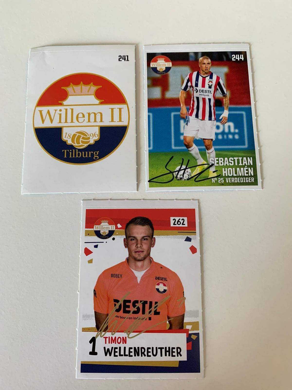 AH Voetbalplaatjes Willem II eredivisie 2018 2019 stickers, Ophalen of Verzenden, Zo goed als nieuw, Meerdere stickers