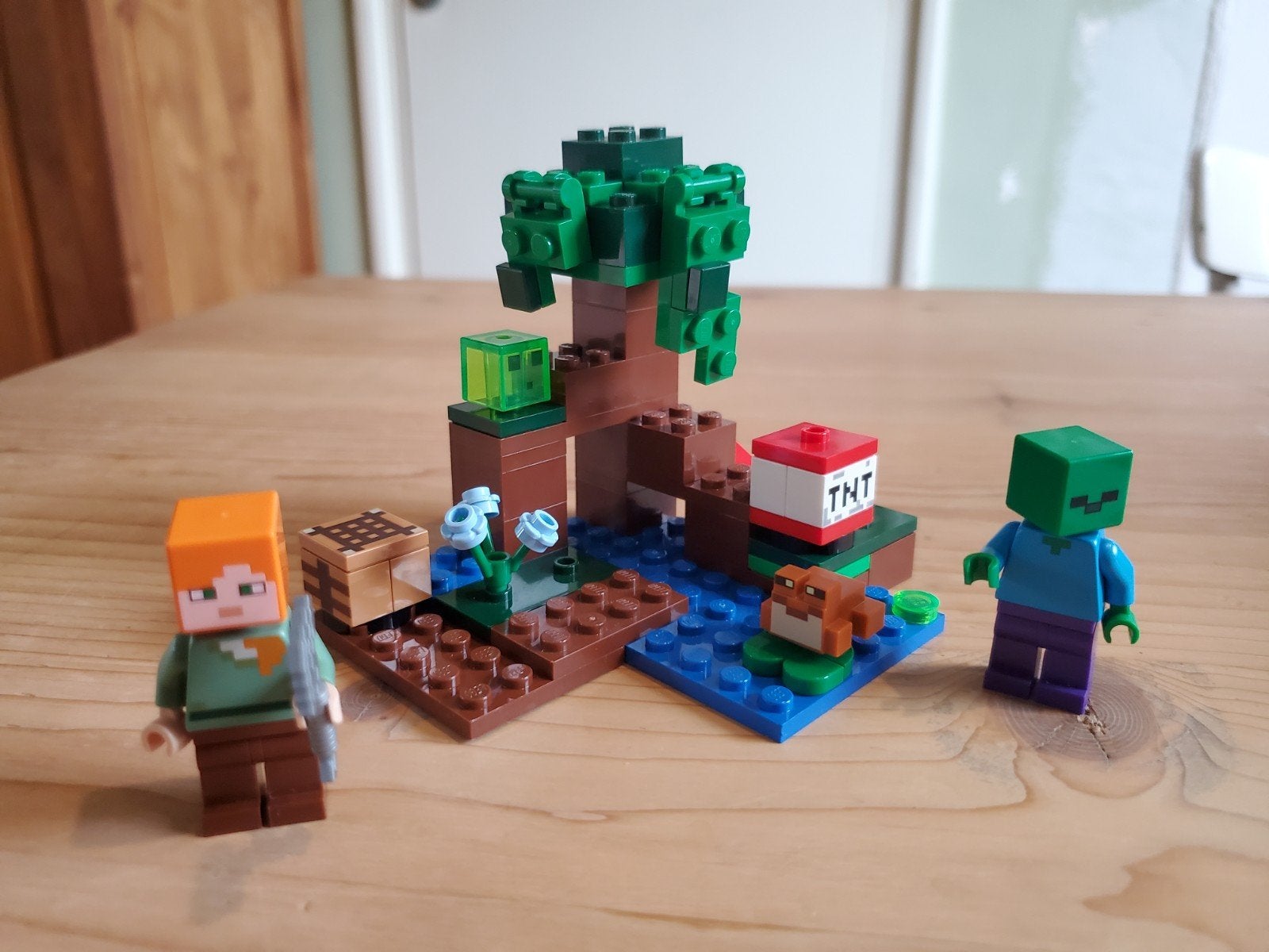 Minecraft Lego set 21240 The Swamp Adventure, Minecraft, Lego, Ophalen of Verzenden, Zo goed als nieuw