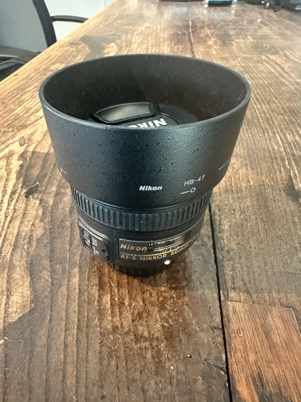 Nikon AF-S Nikkor 50mm 1:1.8G lens met zonnekap, Audio, Tv en Foto, Fotografie | Lenzen en Objectieven, Ophalen, Gebruikt, Standaardlens