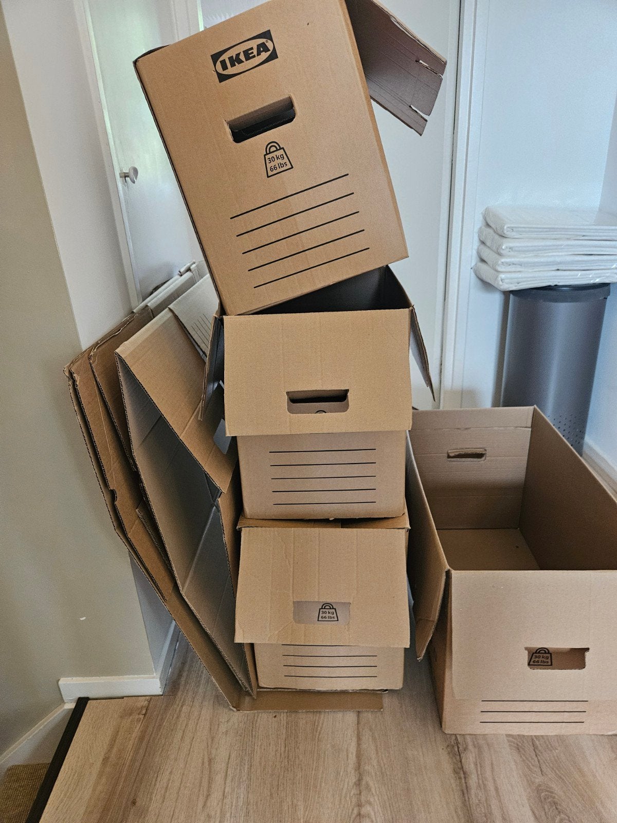 IKEA Verhuisdozen gratis, Ophalen, Gebruikt, Doos, Opvouwbaar