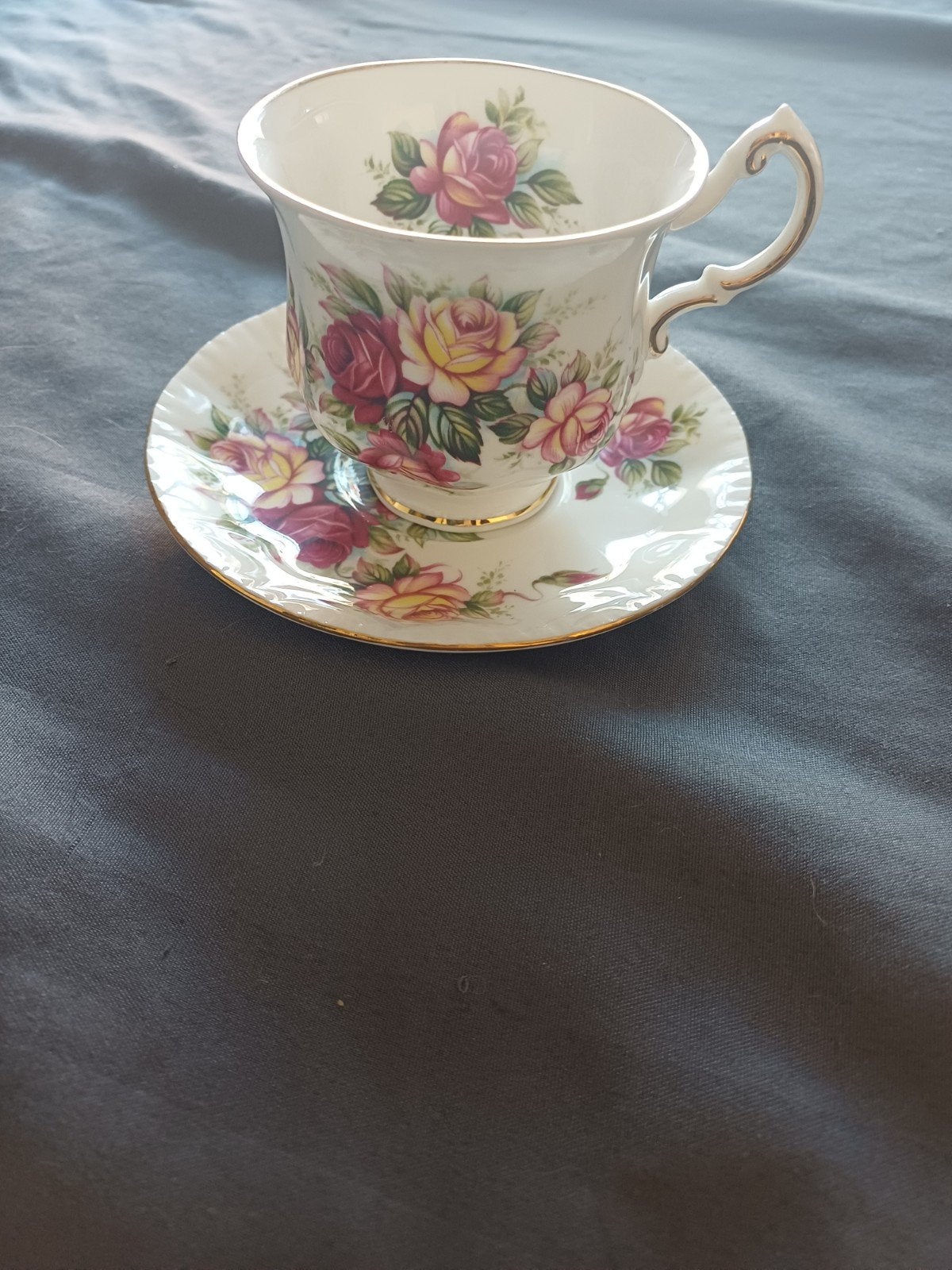 Paragon Flower Festival Kop en Schotel - Vintage Porselein, Antiek en Kunst, Ophalen