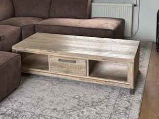 Salontafel steigerhout, Ophalen, Gebruikt, 100 tot 150 cm, 50 tot 100 cm