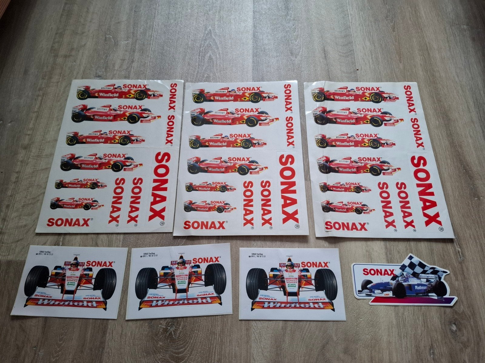 stickers Williams F1 team Sonax, Ophalen of Verzenden, Gebruikt, Sport