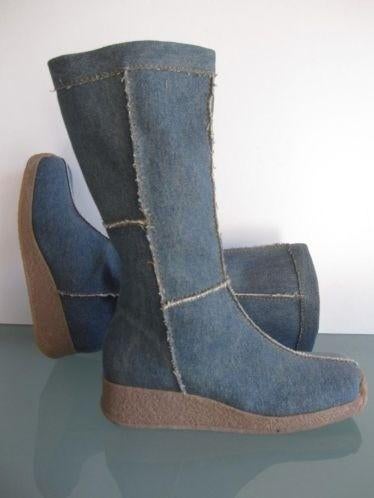 Jeans blauwe laarzen nieuw 40 | Lazamani | Gratis verzenden, Hoge laarzen, Verzenden, Blauw, Lazamani