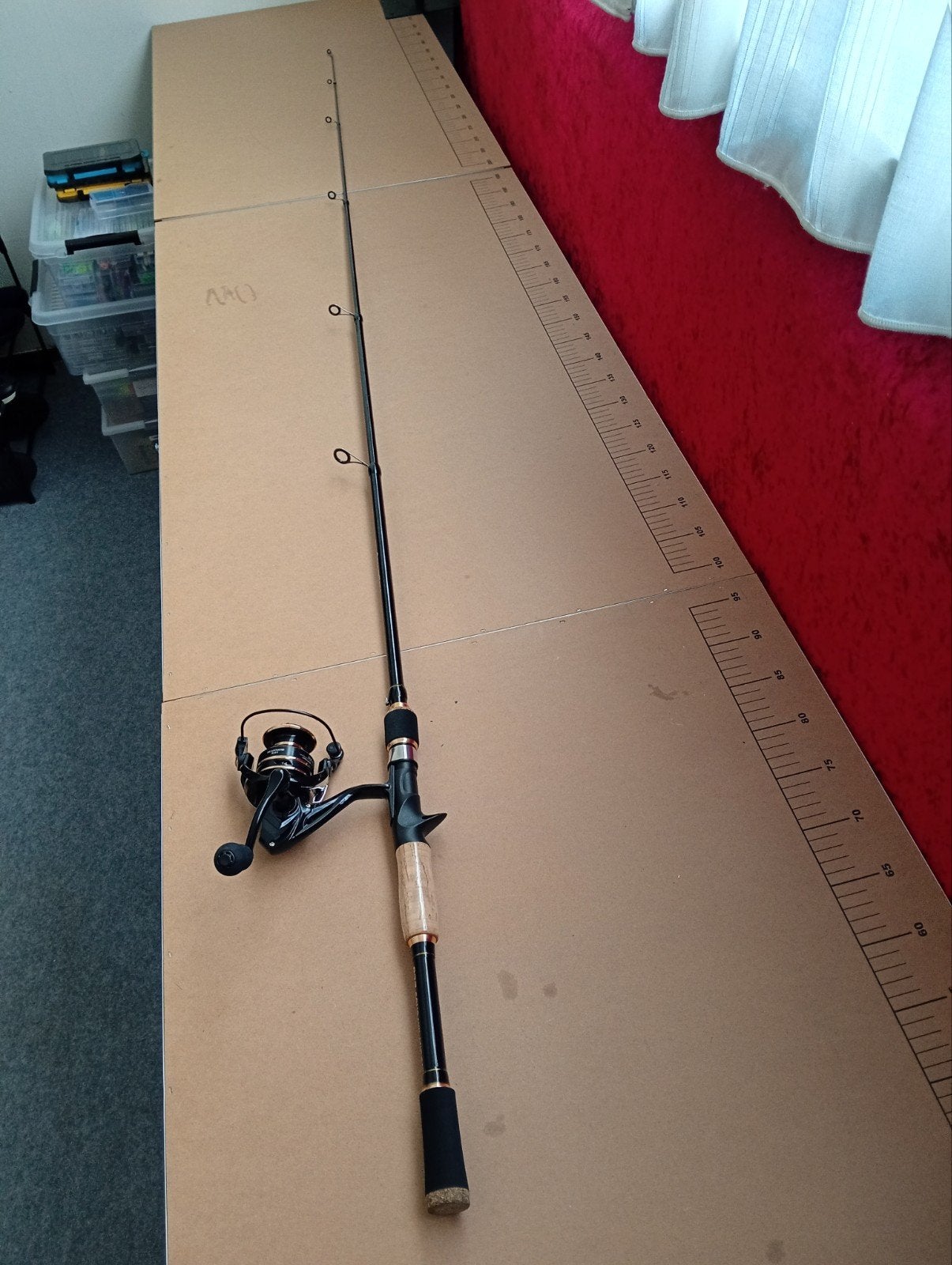 complete werphengelset lengte 210 cm hengel plus molen, Watersport en Boten, Verzenden, Nieuw, Werphengel