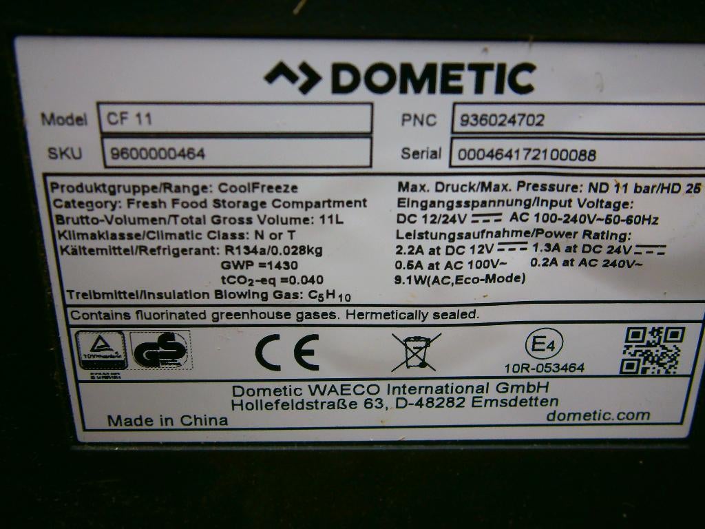 Dometic compressor koel/vries kist 12 /220 volt, Ophalen, Zo goed als nieuw, Elektrisch