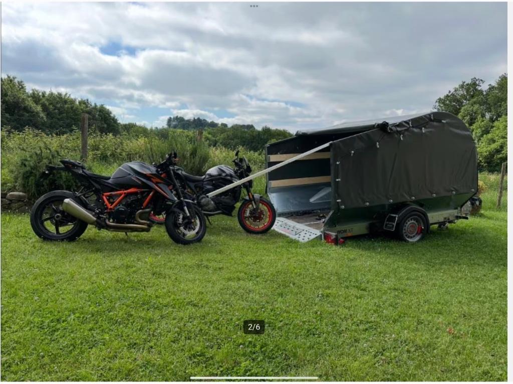 Koopje! Motor trailer te koop zo goed als nieuw, Auto diversen, Aanhangers en Bagagewagens, Ophalen, Zo goed als nieuw