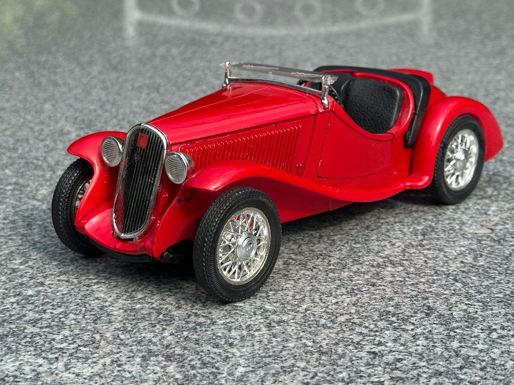 Fiat 508 III Coppa, Polistill 1:18, Ophalen of Verzenden, Zo goed als nieuw, Auto, Overige merken