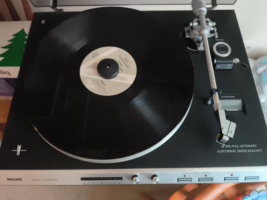 Philips set – AF-829 platenspeler + 22AH684 stereo receiver, Ophalen, Philips, Gebruikt, Automatisch