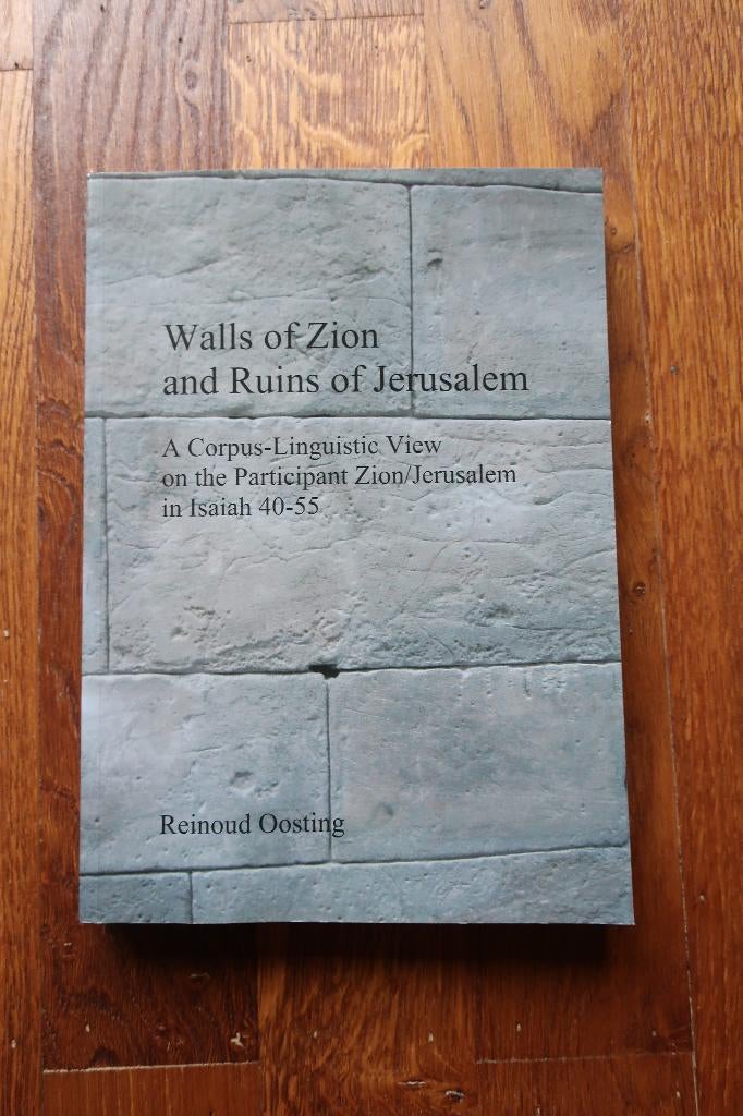 walls of zion and ruins of jerusalem oosting, Ophalen of Verzenden, Zo goed als nieuw, Christendom | Katholiek