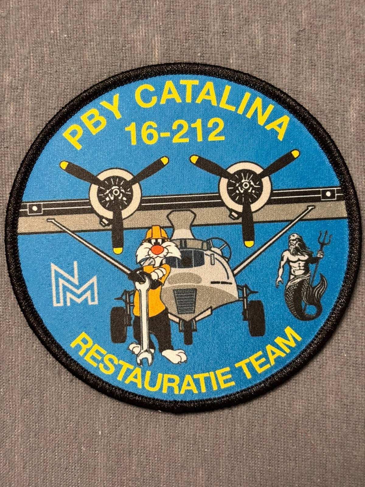 Embleem restauratie team pby catalina, Verzenden, Nieuw, Patch, Badge of Embleem