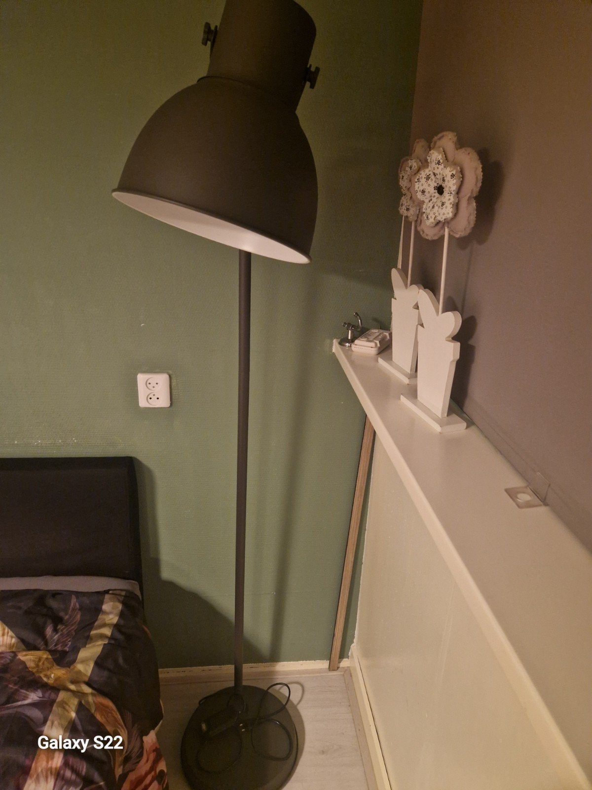 Ikea Hektar hanglamp en staande lamp - Set, Ophalen, Gebruikt, E27 (groot), Metaal