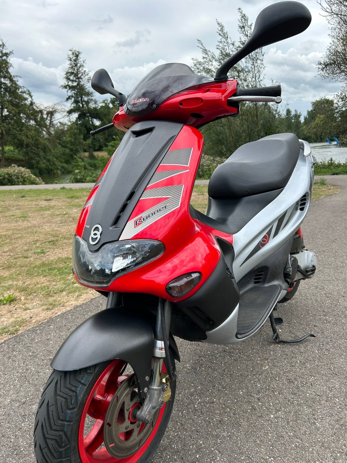 Gilera Runner SP Pro 70cc Scooter - Rood/Zilver, Ophalen, Tweetakt, Overige modellen, Maximaal 45 km/u