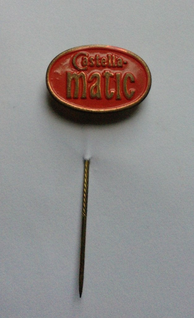 Speldje Castella Matic ( Dobbelman ), Verzamelen, Ophalen of Verzenden, Zo goed als nieuw, Merk, Speldje of Pin