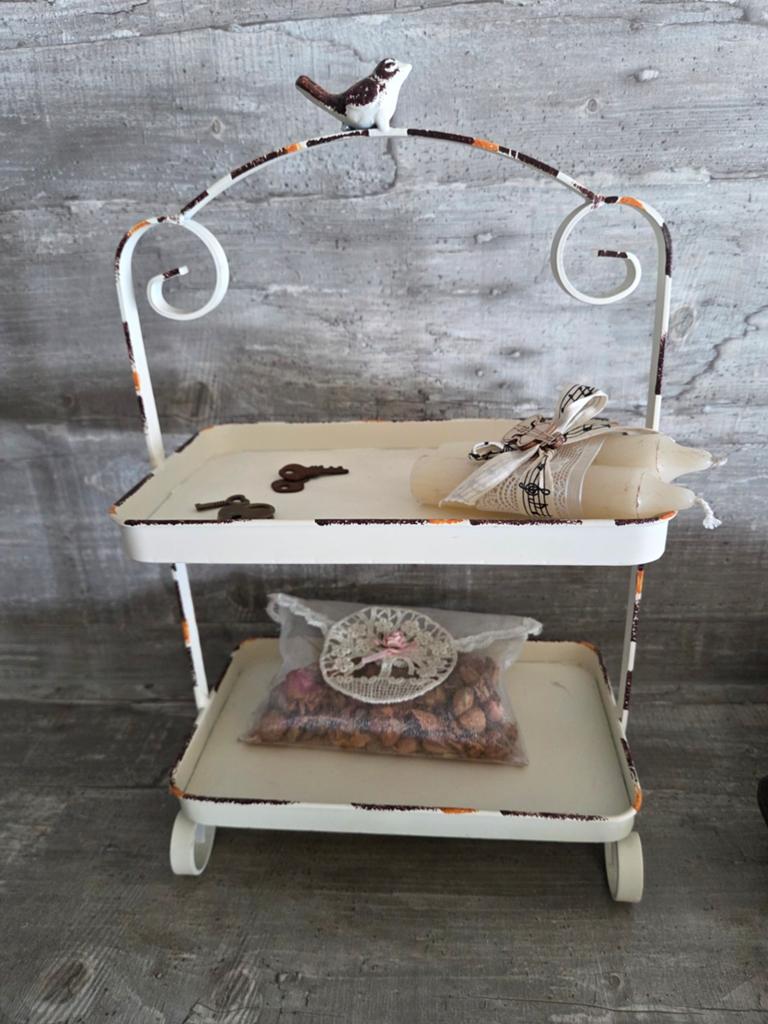 Mooie brocante kleine etagere, Huis en Inrichting, Woonaccessoires | Etagères, Ophalen of Verzenden