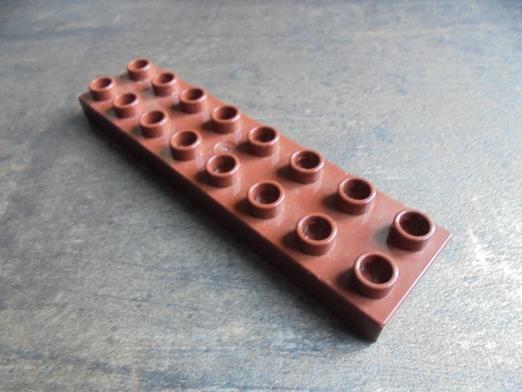 Lego Duplo Plate 2x8 (zie foto's), Ophalen of Verzenden, Gebruikt, Losse stenen, Duplo