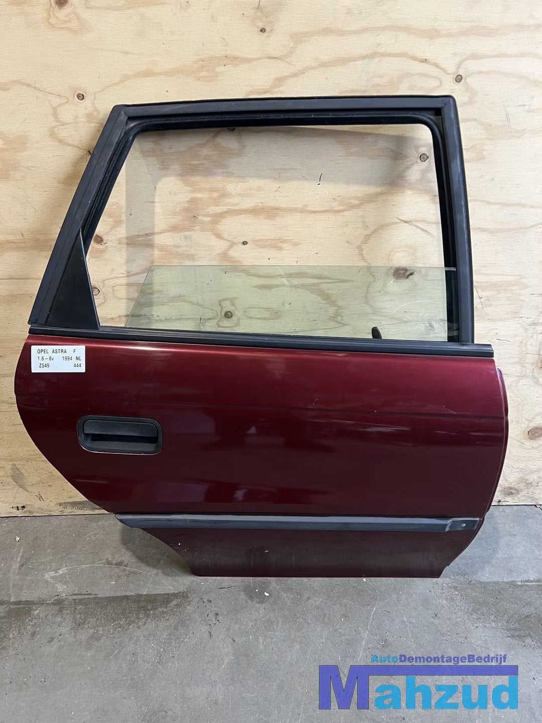 OPEL ASTRA F Rood Z549 rechts achter deur hatchback 1991-199, Gebruikt, Deur, Ophalen of Verzenden, Kontakt@opel-infoservice.de