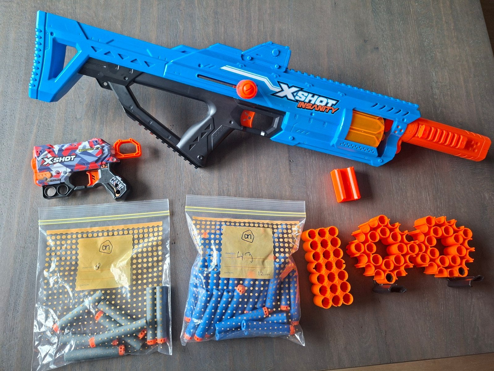 Zuru x-shot insanity Berzeko & Zuru x-shot skins menace, Ophalen of Verzenden, Zo goed als nieuw