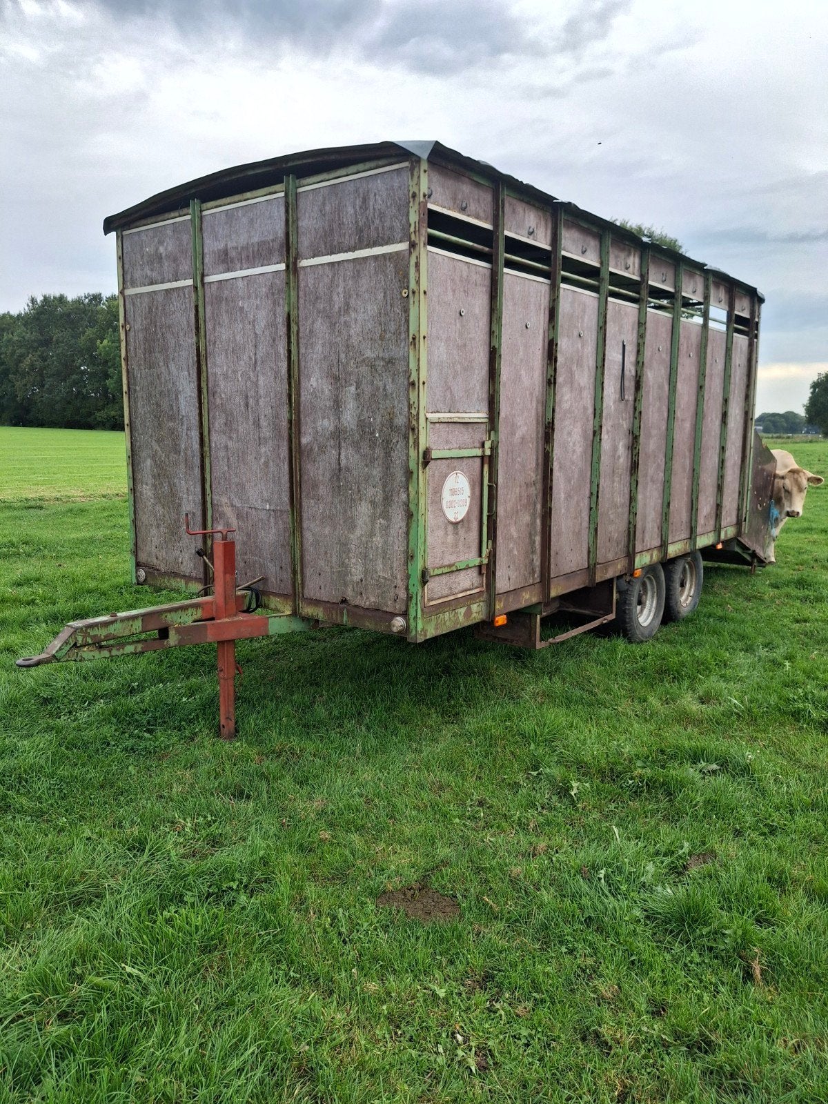 Robuuste veewagen / veetrailer te koop, Ophalen
