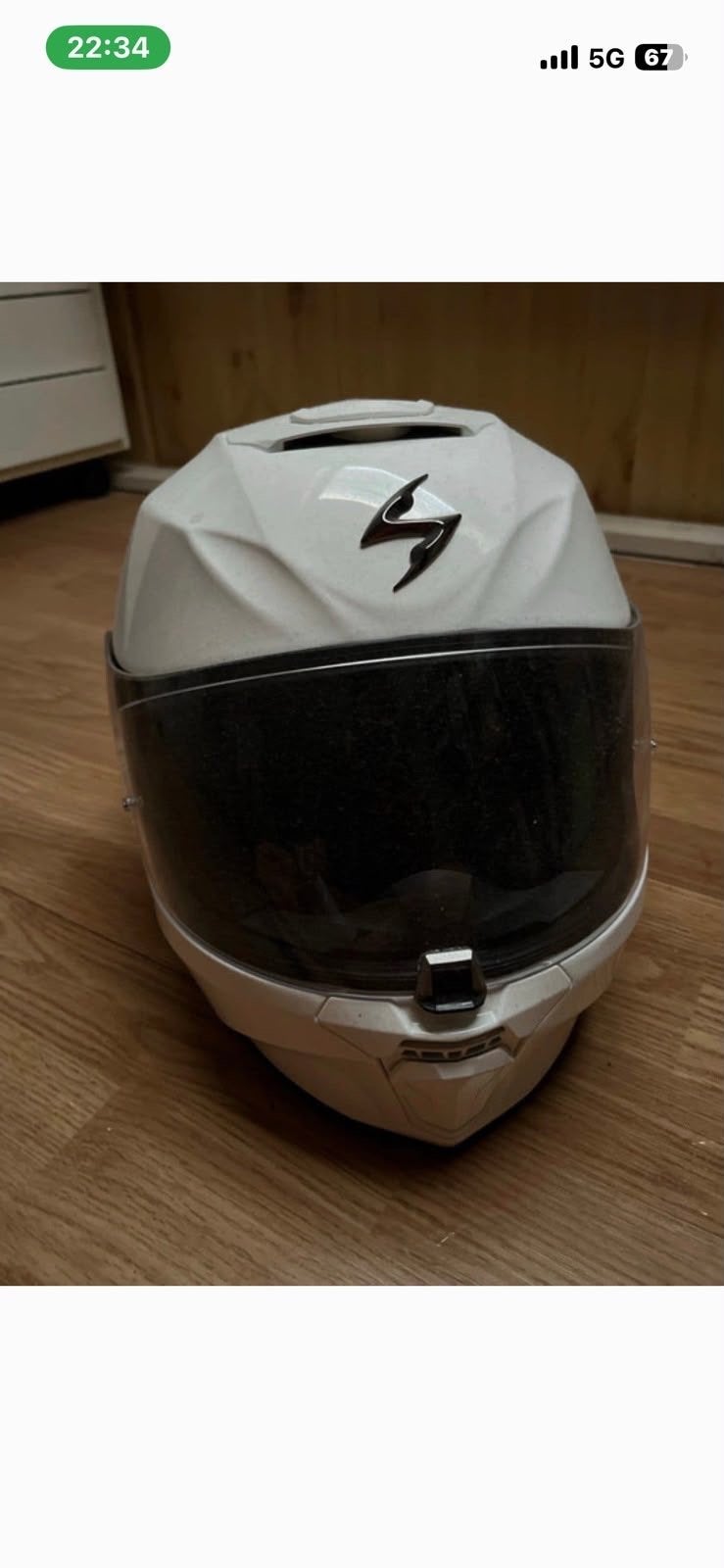 Scorpion EXO-R1 Air Integraalhelm - Wit, Integraalhelm, S, Dames, Tweedehands