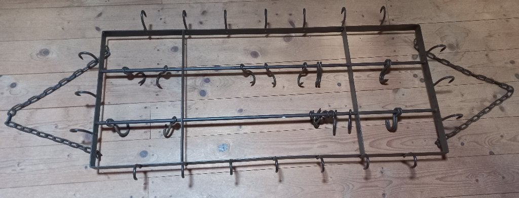 Groot authentiek wildrek van smeedijzer 120 x 51 cm, Ophalen