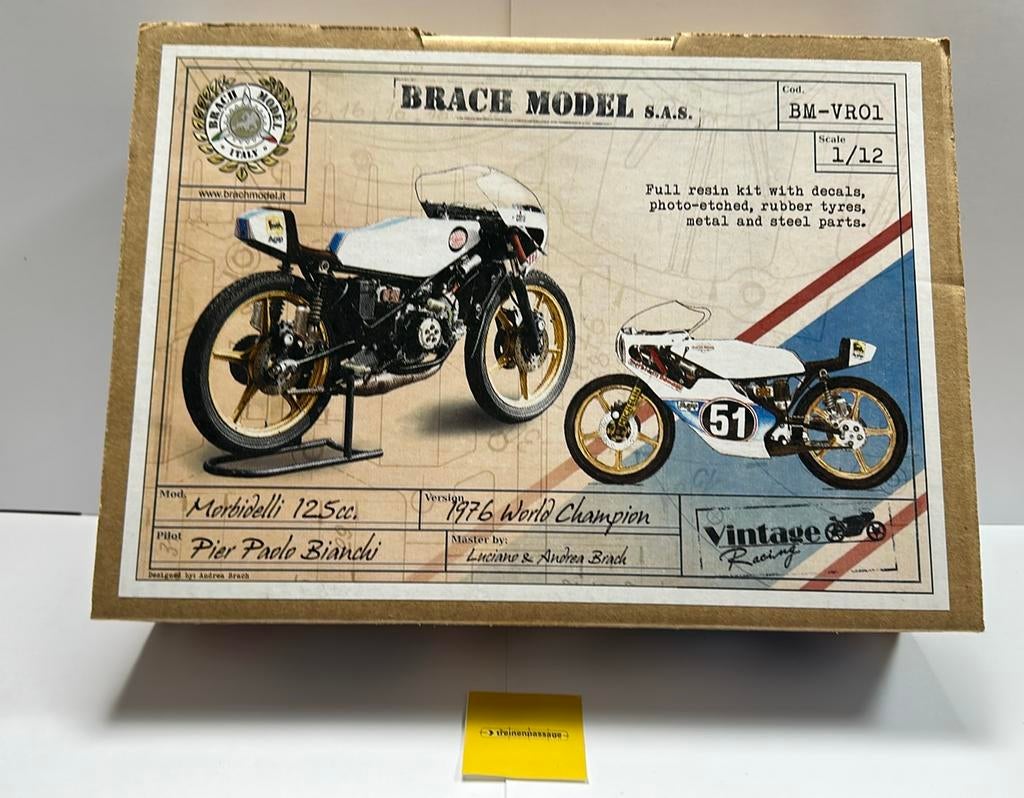 Brach model Italy BM-VR01 - Morbidelli 125 CC 1:12, Ophalen of Verzenden, Groter dan 1:32, Overige typen, Overige merken