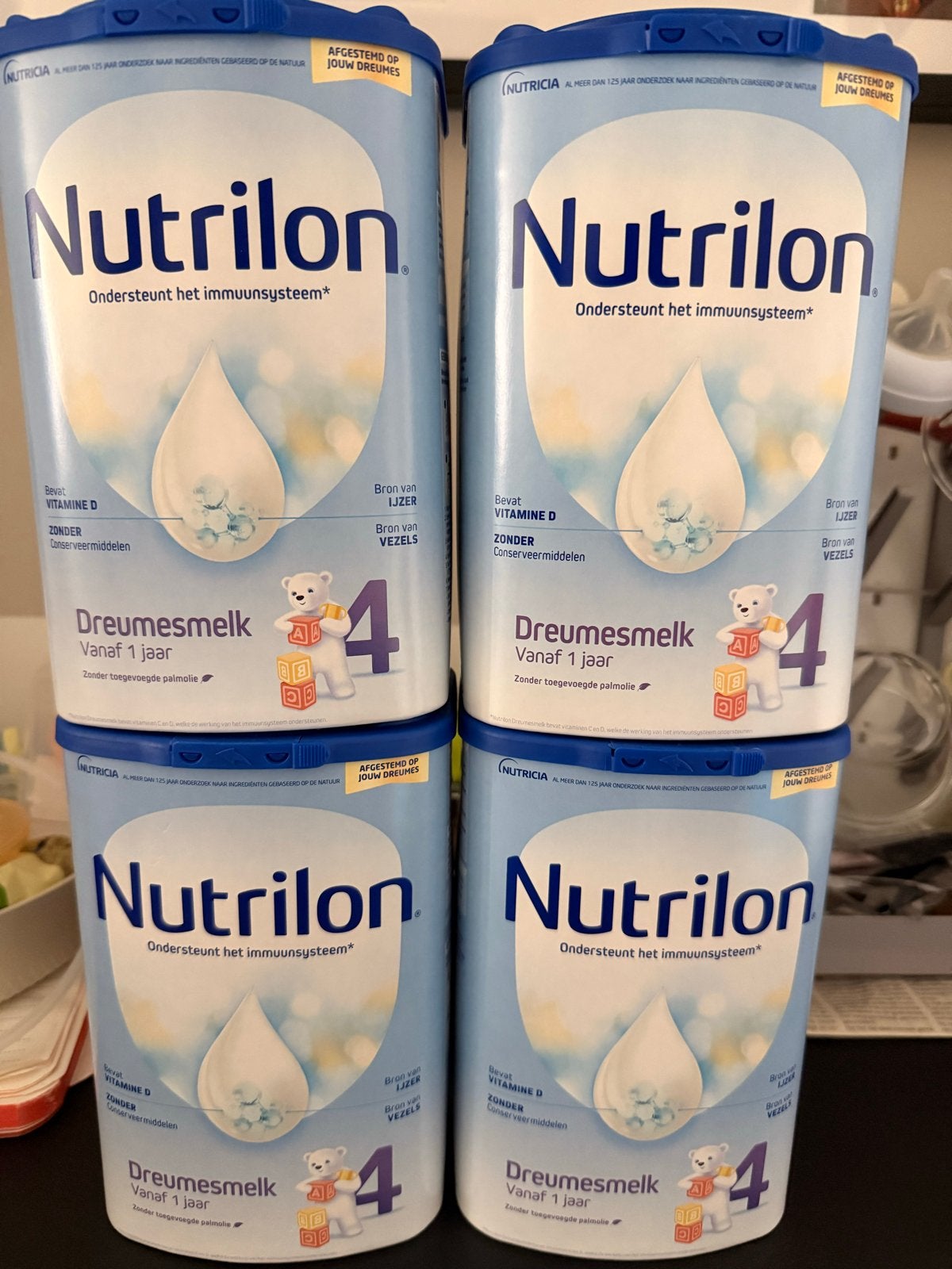 4x Nutrilon Dreumesmelk 4 (1+ jaar) - Nieuw & Ongeopend, Ophalen of Verzenden, Nieuw, Nutrilon