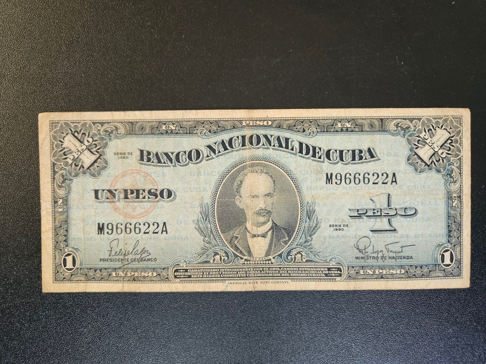 Cuba pick 77b 1960, Postzegels en Munten, Bankbiljetten | Amerika, Ophalen of Verzenden, Midden-Amerika, Los biljet