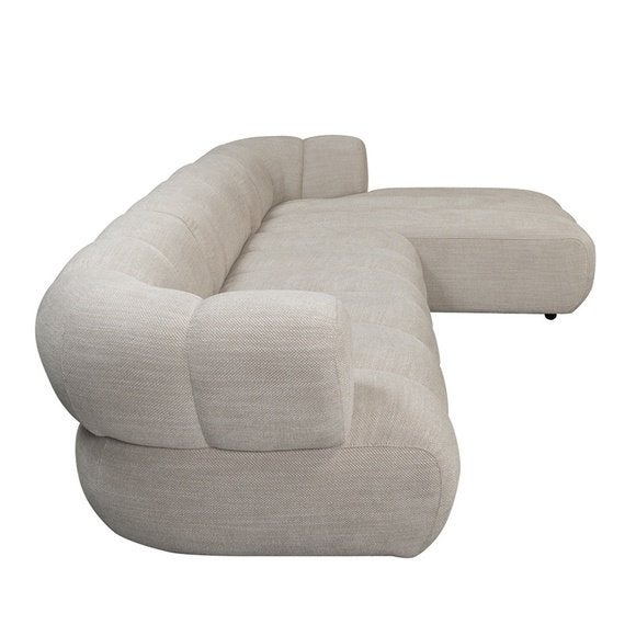 Pole to Pole New York 4-zits Rechter Lounge – Beige, Overige materialen, Verzenden, Hoekbank, 150 cm of meer