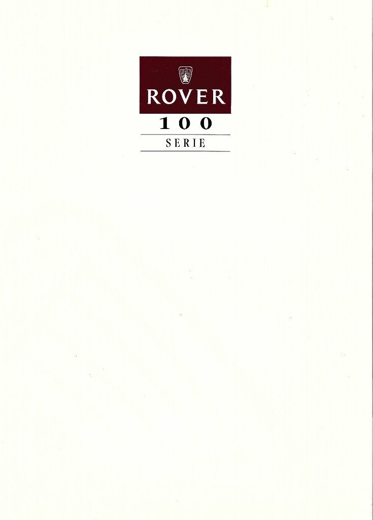 Brochure Rover 100 1991, Ophalen of Verzenden, Gelezen, Overige merken