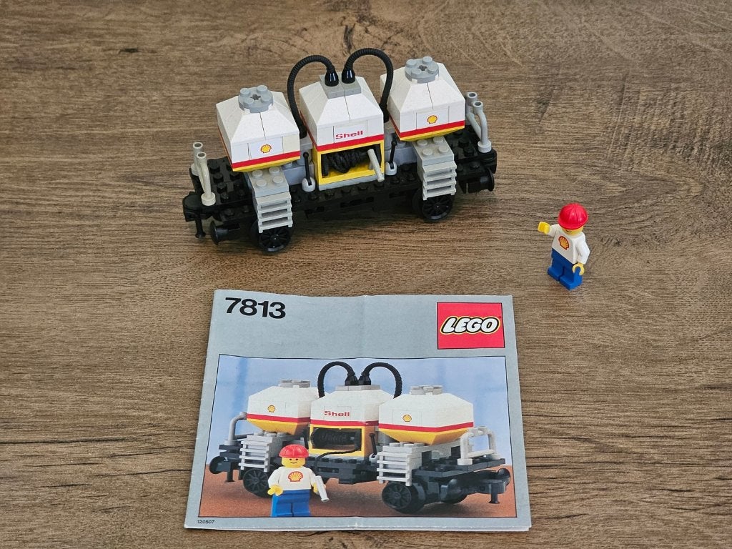 LEGO Trains 7813 - Shell Tanker Wagon, Kinderen en Baby's, Speelgoed | Duplo en Lego, Compleet, Gebruikt, Lego, Ophalen of Verzenden