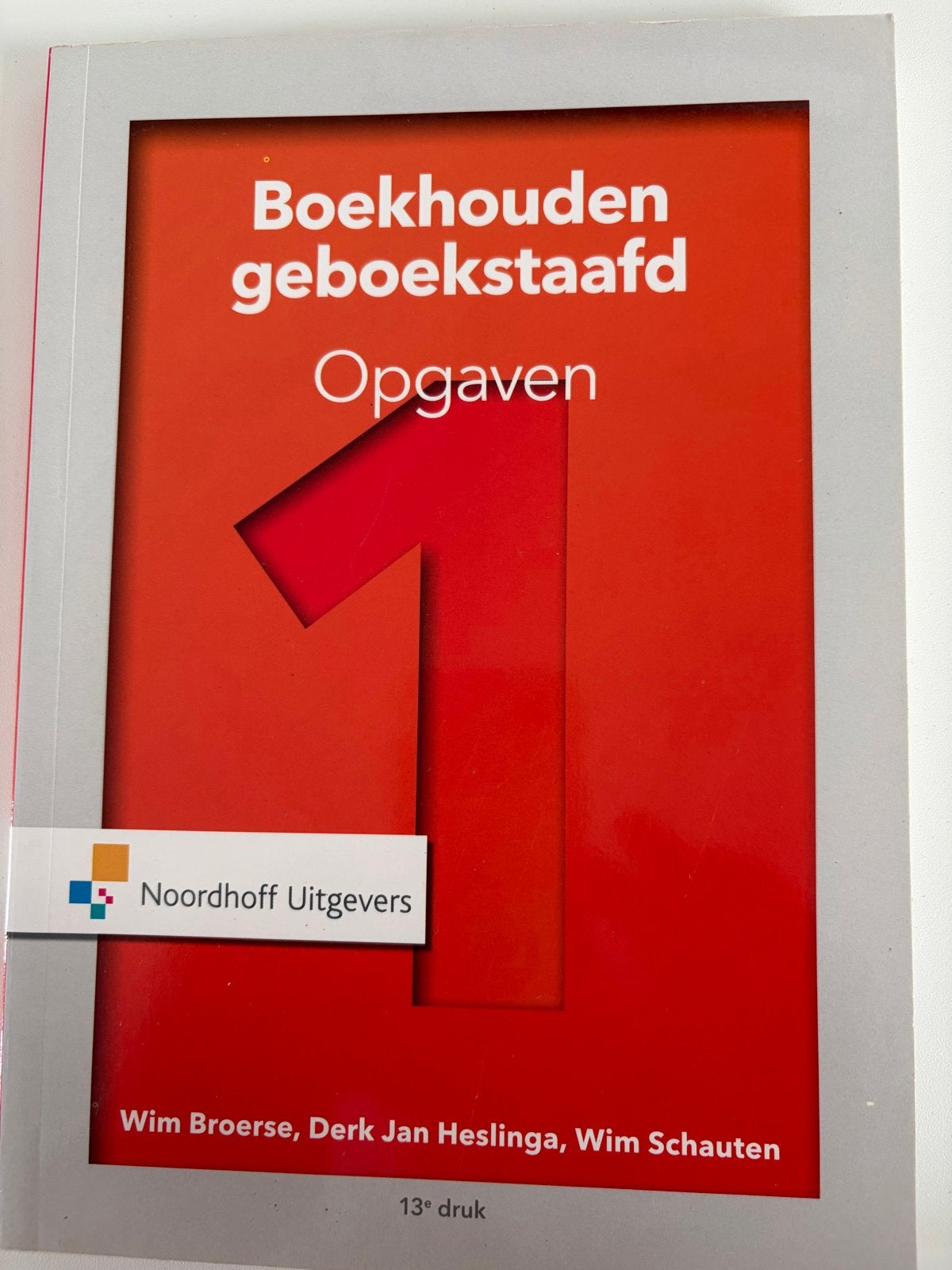Boekhouden geboekstaafd Opgaven 1 - Noordhoff Uitgevers, Ophalen of Verzenden, Gamma, Gelezen, HBO