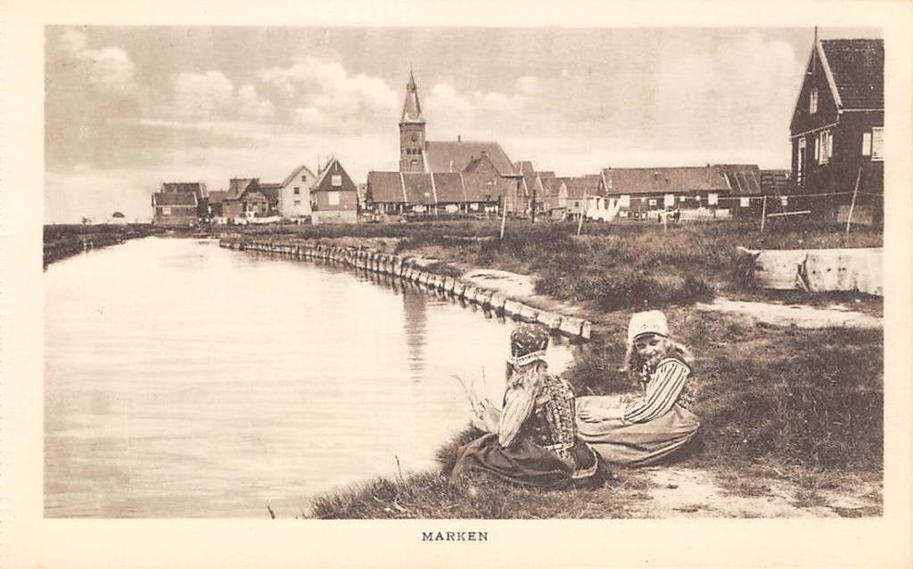 Marken Kerk Klederdracht, Ophalen of Verzenden, Voor 1920, Ongelopen, Noord-Holland