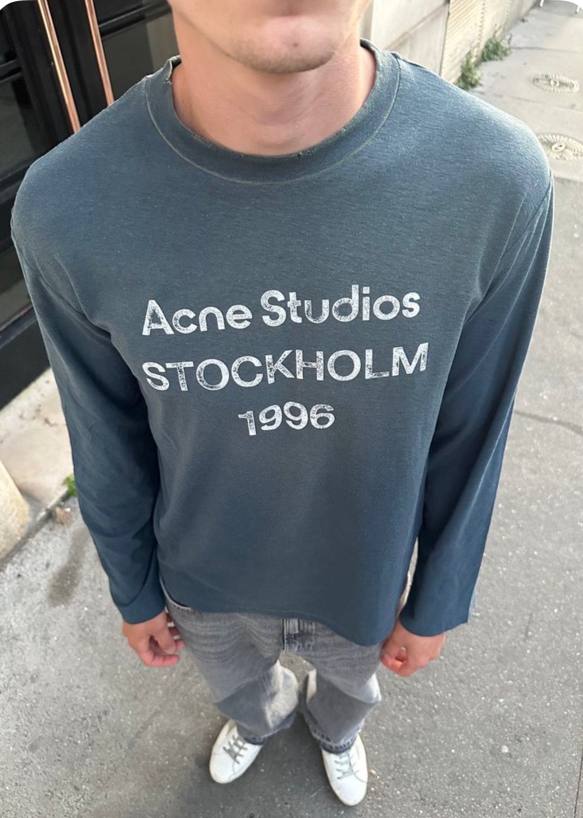 Acne Studios Longsleeve Blauw Nieuw - Met prijskaartje, Ophalen of Verzenden, Nieuw, Blauw