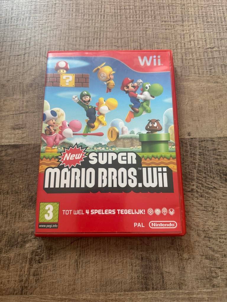 New Super Mario Bros. Wii (Wii), Gebruikt, Eén computer, Ophalen of Verzenden, Platform