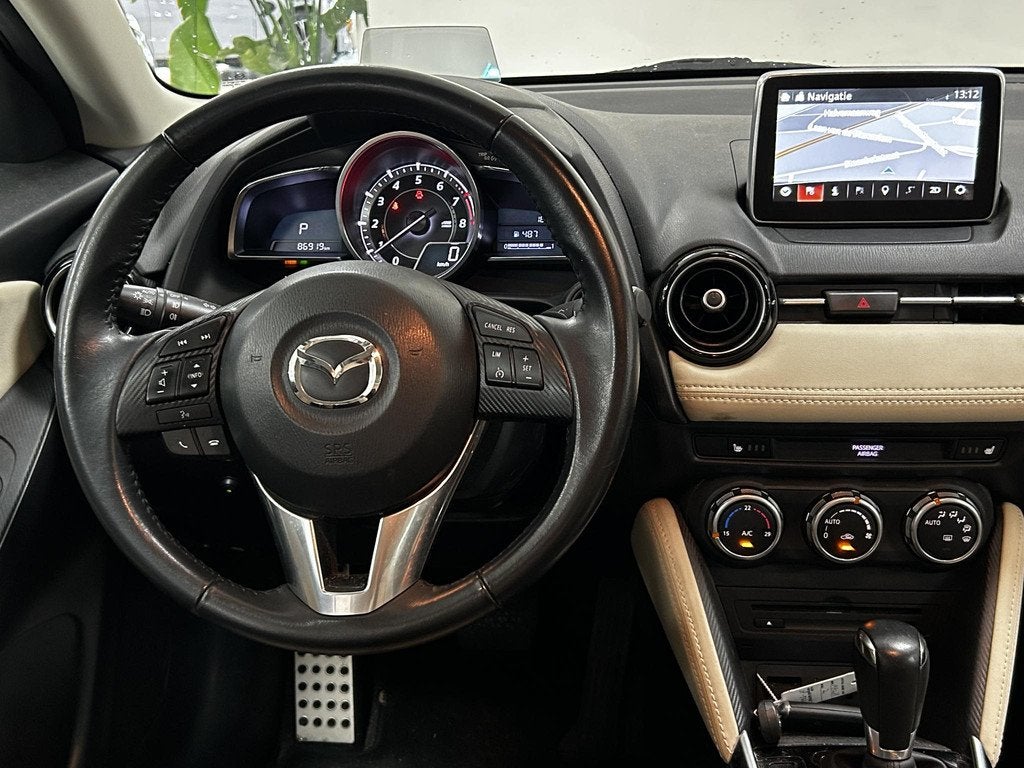 Mazda 2 1.5 Skyactiv-G Skylease GT ACHTERUITRIJCAMERA | LEDE, Auto's, Mazda, 4 cilinders, Met garantie (alle), Blauw, Leder en Stof