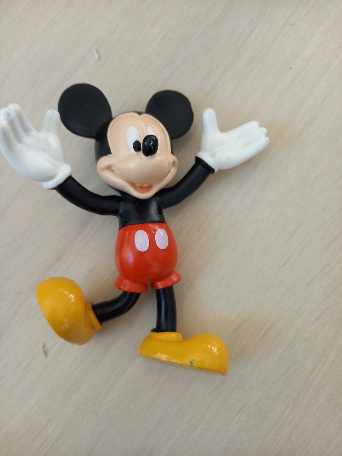 Mickey Mouse Figuur - Vintage Disney Collectible, Ophalen of Verzenden, Gebruikt