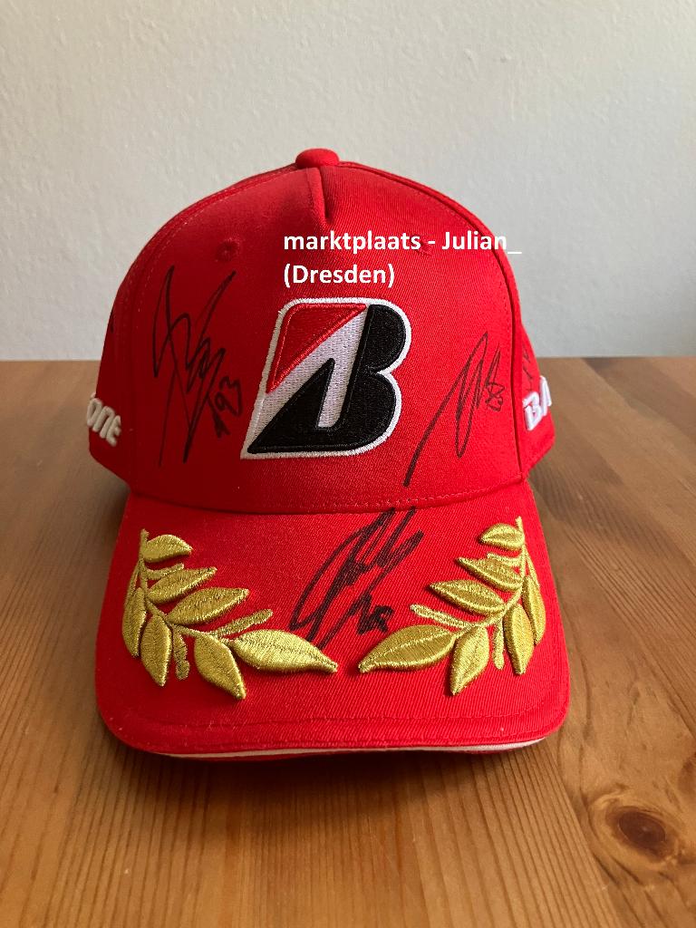 MotoGP Assen Podium Cap Handtekeningen Marquez Ducati Yamaha, Verzenden, Nieuw, Formule 1