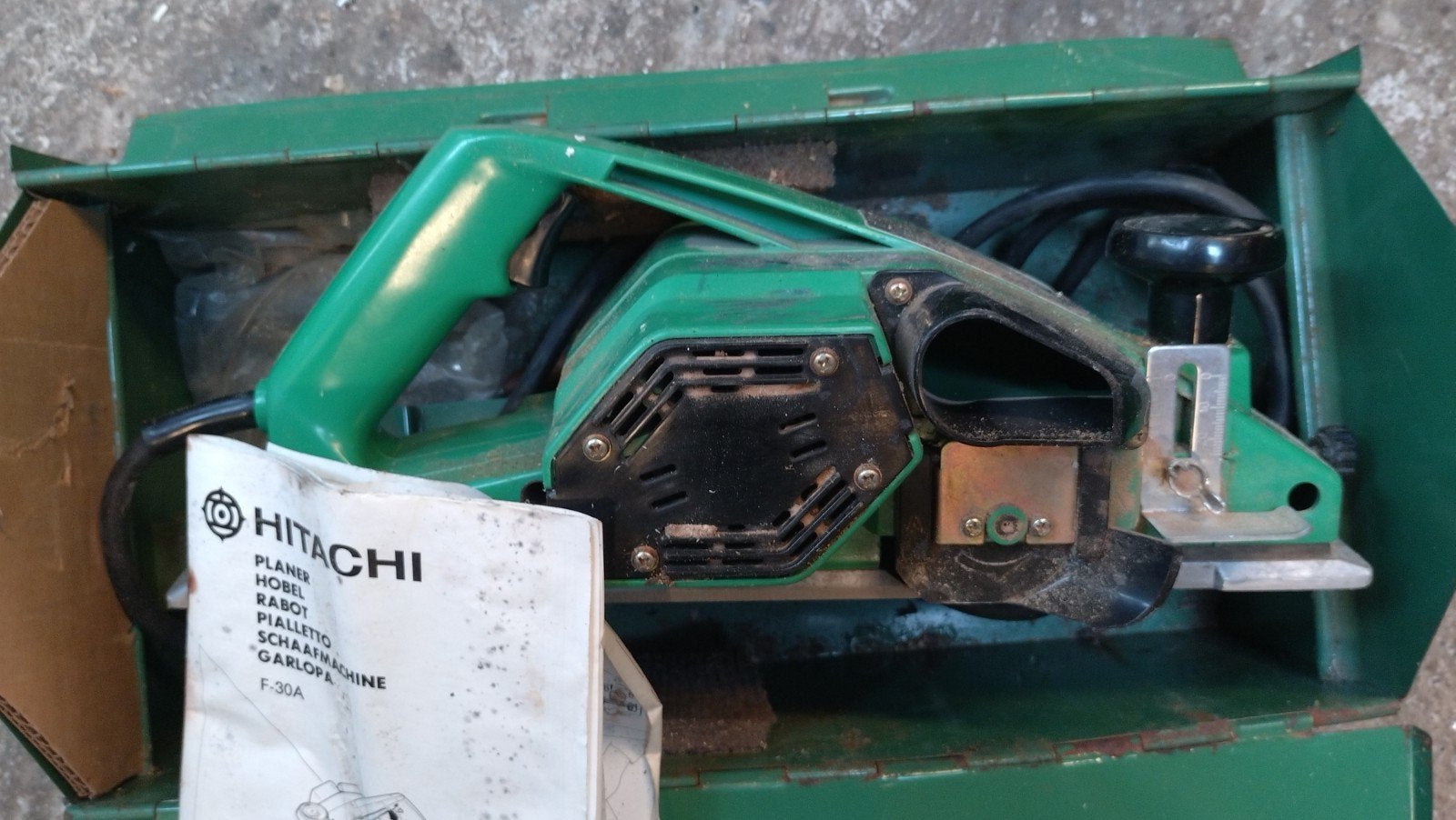 Hitachi F-30A elektrische schaafmachine, Ophalen of Verzenden, Gebruikt