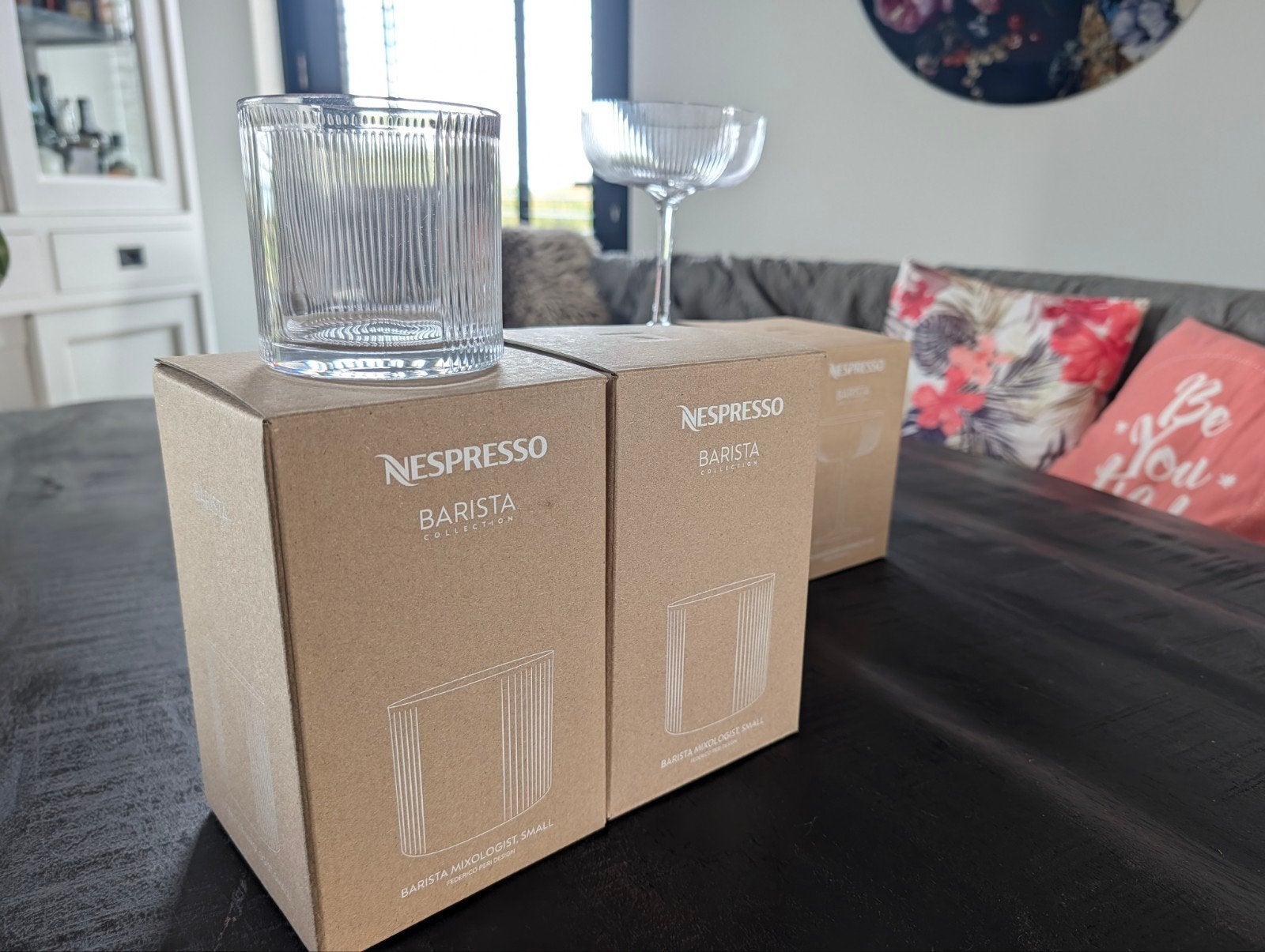 Nespresso Barista Collection Glazen - Nieuw in doos, Nieuw, Ophalen of Verzenden, Overige merken, Glas