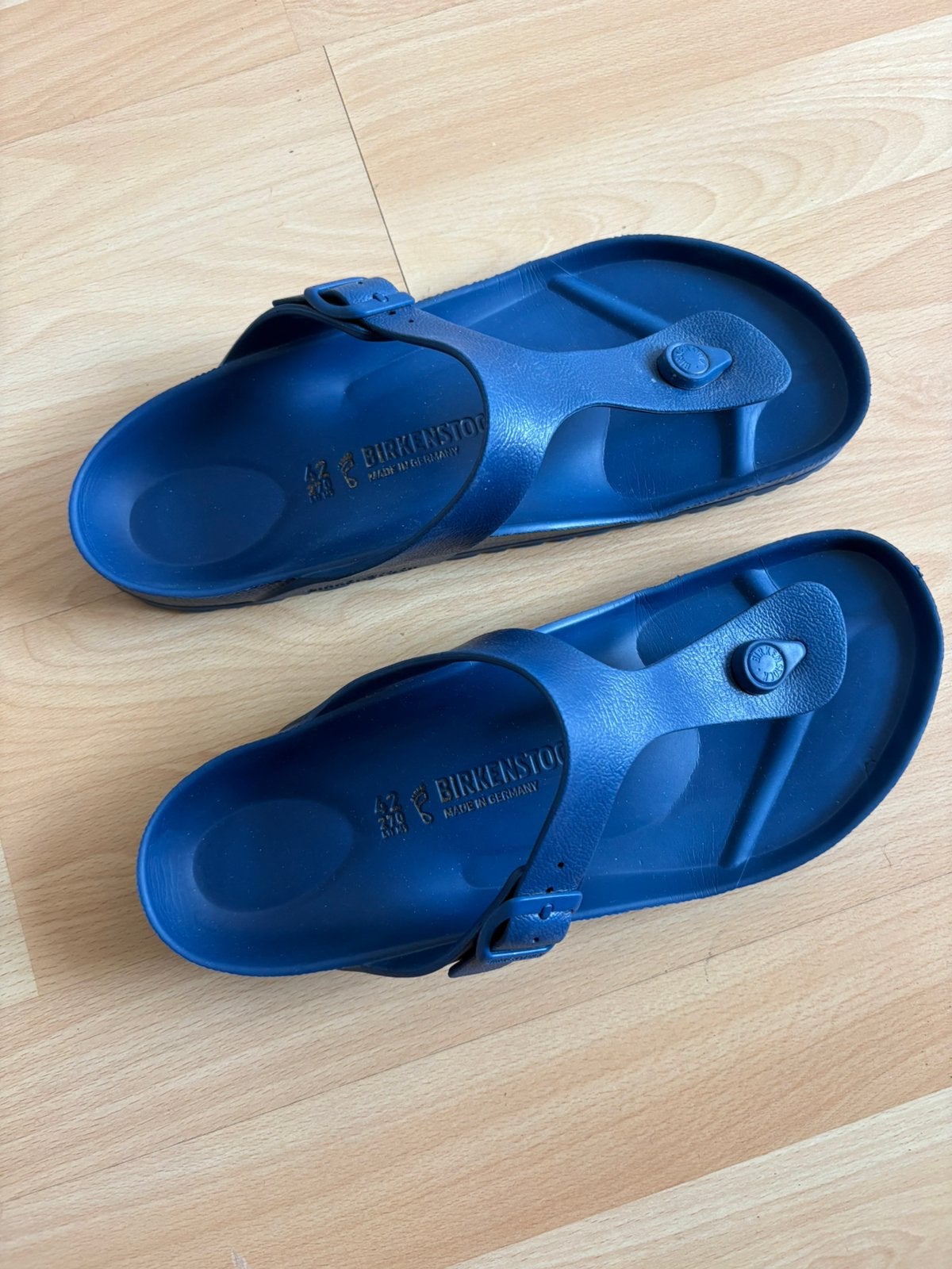 Birkenstock slippers, Gizeh EVA Navy, maat 42, Ophalen of Verzenden, Zo goed als nieuw, Blauw