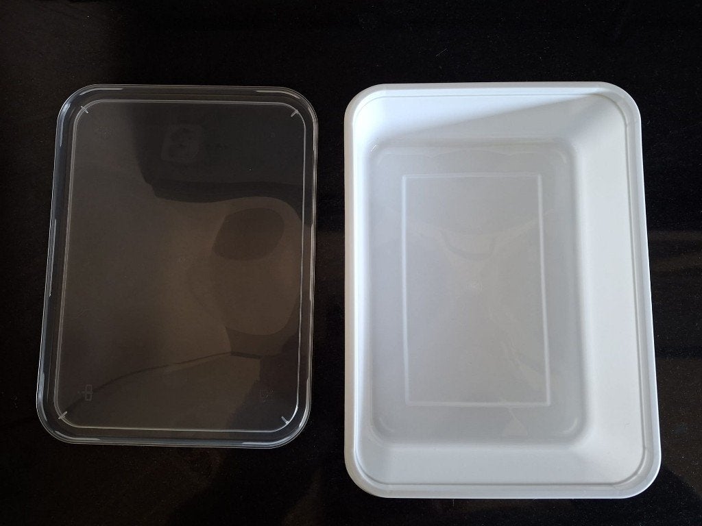 Plastic voedselbakken - zoals die van de Chinees, Ophalen, Nieuw