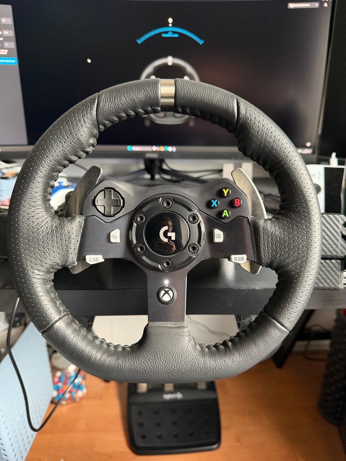 Logitech G920 Driving Force Stuurwiel voor Xbox en PC, Spelcomputers en Games, Verzenden, Stuurtje of Sportattribuut, Xbox One