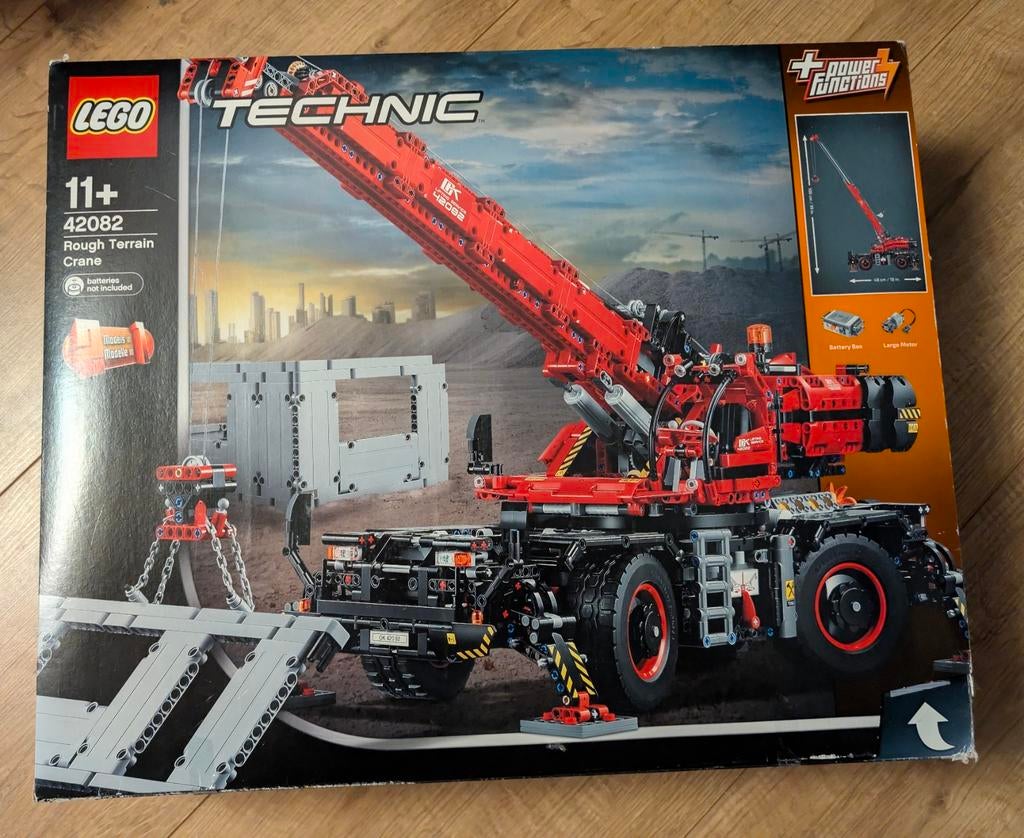 In dichte doos! Technisch LEGO 42082 Ruw terrein Kraan, Ophalen