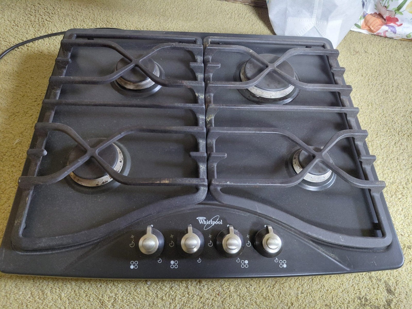 kookplaat (gas), Ophalen, Gebruikt, 4 kookzones, Inbouw