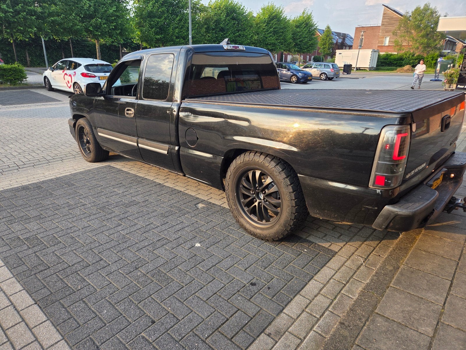 Chevrolet  silverado  2004   pick up  zwart, 4293 cc, Overige carrosserieën, Zwart, Particulier