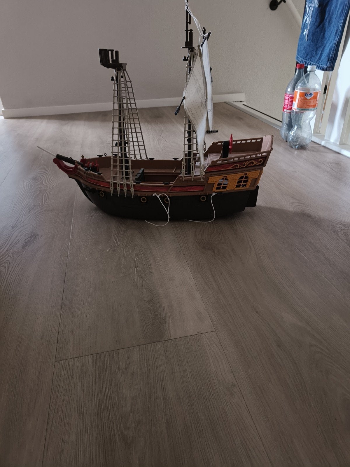 Gedetailleerd model piratenschip, Kinderen en Baby's, Speelgoed | Playmobil, Gebruikt, Ophalen