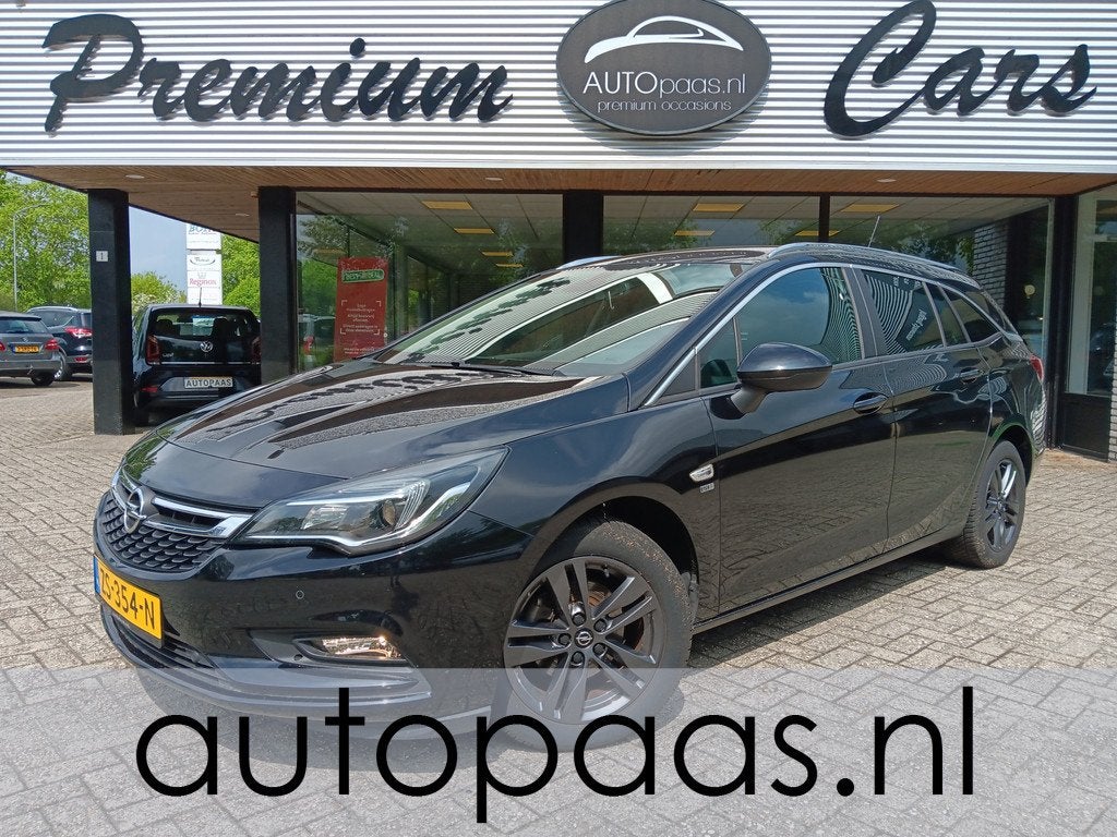 Opel Astra Sports Tourer 1.4 Turbo 120 Jaar Edition|AUTOMAAT, Stof, Gebruikt, 150 pk, Zwart